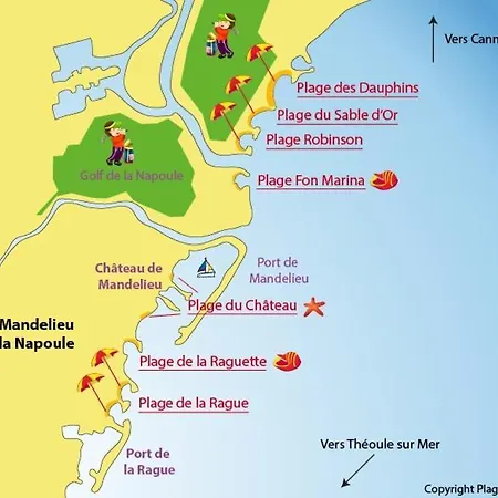 Apartment Jardin Prive- Marina - Piscine - Plages *